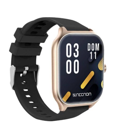 Reloj Smart Watch Necnon Nbsw112021/Nsw-101/Bluetooth 5.0/Android/Ios/IP67/180Mah/Negro-Dorado