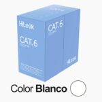 Bobina De Cable Utp Cat6 Hilook Nc-1Ln6Uu/Cca Cobre Con Aluminio/Uso En Interior/305M/Para Cctv Y Redes De Datos/Color Blanco
