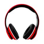 Diadema Audifono Inalambrico Necnon Nbh-01/Bluetooth/3.5Mm/3.5Mml/Radio-Fm/Micro-SD/Manos Libres/Sonido Hi-Fi/Color Rojo, Ncab0102Rz