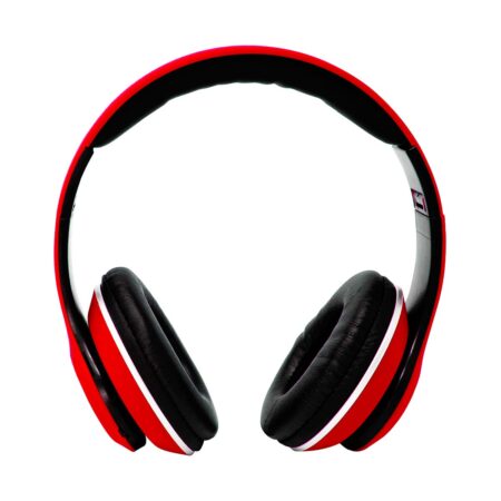 Diadema Audifono Inalambrico Necnon Nbh-01/Bluetooth/3.5Mm/3.5Mml/Radio-Fm/Micro-SD/Manos Libres/Sonido Hi-Fi/Color Rojo, Ncab0102Rz