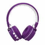 Audifonos On-Ear Bluetooth Nbh-05 Mega Bass Radio Fm Micro SD 3.5Mml Manos Libres Rubberized Morado