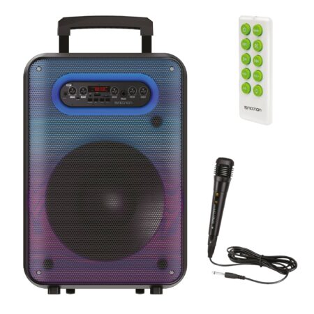 Bafle Karaoke Necnon Bluetooth 12 Pulgadas Nb-12F Tws Incluye Microfono Alambrico Control Remoro –