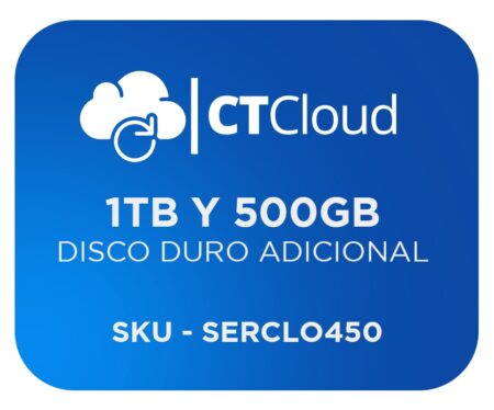 Servidor Virtual En La Nube Ct Cloud Ncst1500 – Servicio De Nube, Servidor Virtual, 1Tb Y 500Gb