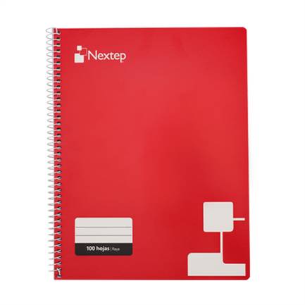 Cuaderno De Espiral Nextep Ne-007R Profesional/De Raya/Con 100 Hojas