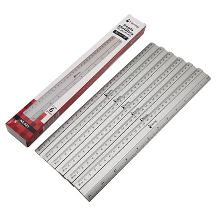Caja C/6 Piezas De Reglas Nextep Ne-023 Metalica De Aluminio/30Cm