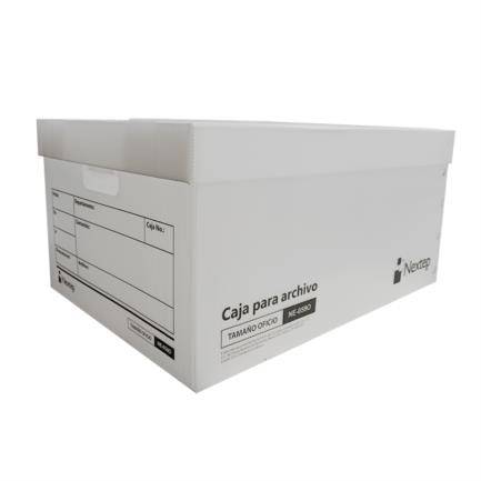 Paquete De 12 Cajas Para Archivo Nextep Ne-059O Tamaño Oficio/Plastica/Blanco