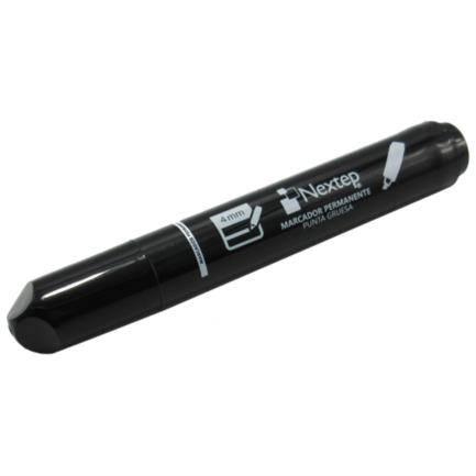 Marcador Permanente Nextep Ne-074 Punta Cincel 4Mm Color Negro Con 12 Piezas –