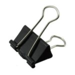 Caja C/12 Piezas De Sujeta Documentos Nextep Ne-156 De 25Mm/1"/Negro