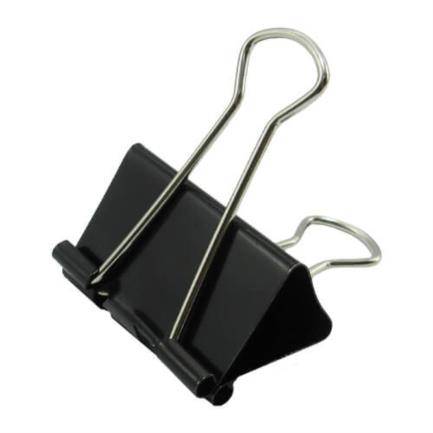 Caja C/12 Piezas De Sujeta Documentos Nextep Ne-157 De 41Mm/1 5/8″/Negro