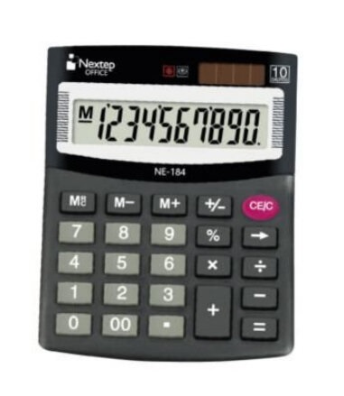 Calculadora Nextep Ne- 184 10 Dígitos Semi Escritorio Bateria / Solar –