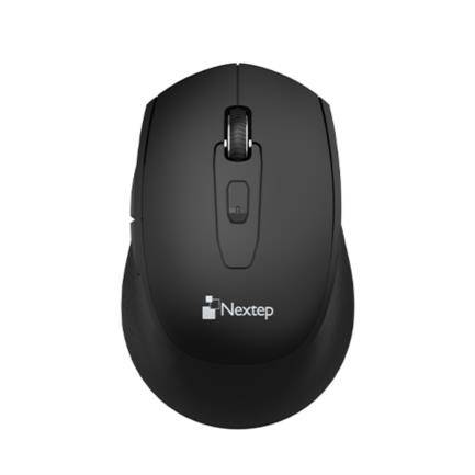 Mouse Inalambrico Nextep Ne-410X De 1600Dpi/Con 6 Botones/Bateria Incluida/Hasta 10M/Negro