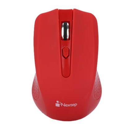 Mouse Inalambrico Nextep Ne-411 Optico/USB/1600Dpi/Color Rojo