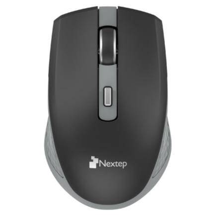 Mouse Inalambrico Recargable Nextep Ne-413Ng Switch Encendido/1600 Dpi/Negro-Gris