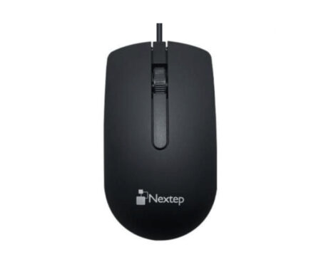 Mouse Nextep Ne-414 Alámbrico 1000 Dpi Color Negro 3 Botones USB Windows / Ios –