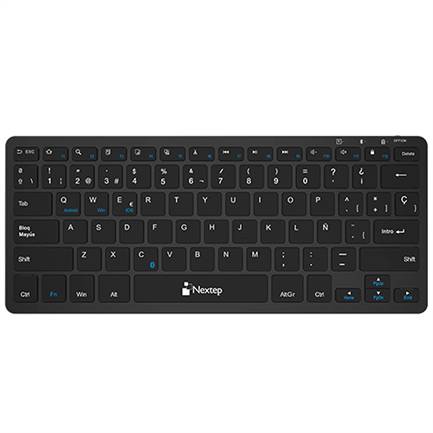 Teclado Inalambrico Nextep Ne-415M, Compacto /Bluetooth/Color Negro