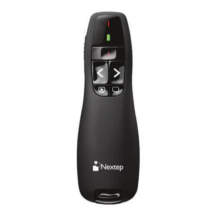 Presentador Inalámbrico Nextep Ne-420 Con Apuntador Laser De Color Rojo Batería Aa Alcance 20 Metros –