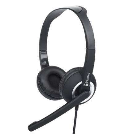 Diadema Audifono C/Microfono Nextep Ne-425 Interfase USB, Color Negro