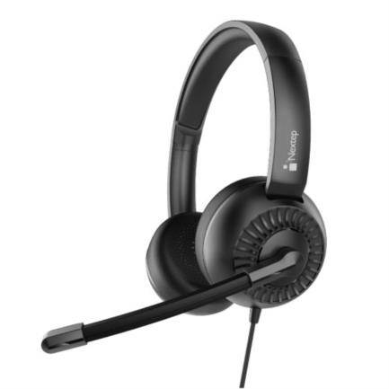 Diadema Audifono C/Microfono Nextep Ne-426 Alambrico,USB/3.5Mm, Negro