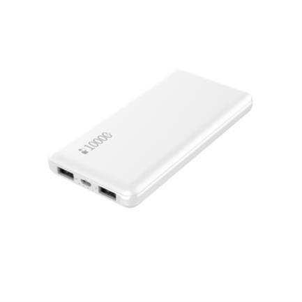 Power Bank Nextep Ne-430B Ultra Ligera 10000 Mal 2 Puertos Color Blanco USB A Micro USB –