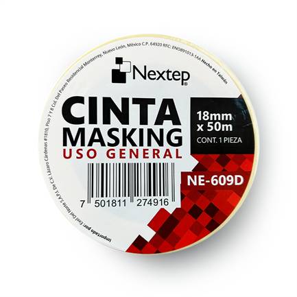 Cinta Masking Nextep Ne-609D De 18Mmx50Mts/Uso General