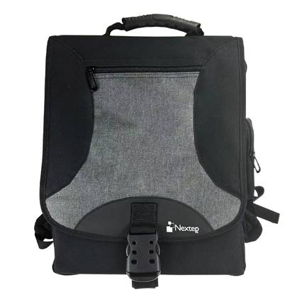 Mochila Nextep Para Laptop Ne-670X 15.6 Pulgadas Mensajero 2 En 1 Negra Color Gris /Negro Tirantes Ajustables Y Acolchados Bolsa Laterales –