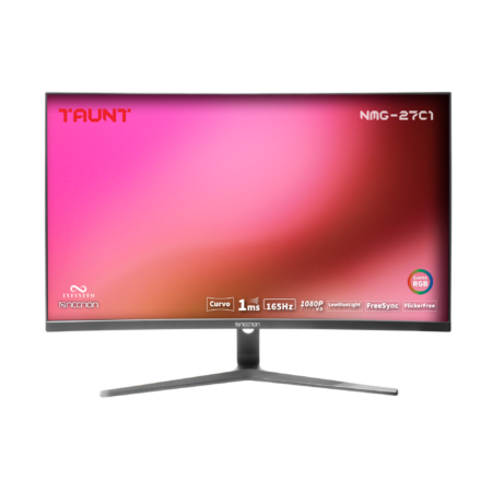 Monitor 27″ Necnon Gaming Nimg2712C1 LED/Widescreen-Curvo/Full HD/165Hz/1Ms/VGA/Blanco