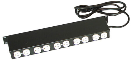 Barra Multicontacto North System, Negro, 10 Contactos.
