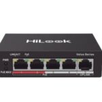Switch PoE+ Hilook Ns-0105P-35(B) 4 Puertos 10/100Mbps PoE+ (Af/At)/No Administrable/1 Puerto 10/100Mbps Uplink/Modo Extendido Hasta 250M/35W/Color Negro