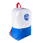 Backpack Nasa Nsb22320-1 Marca Techzone Laptop Backpack 15.6 Pulgadas En Poliester, Color Azul Con Blanco Y Bolsas Laterales