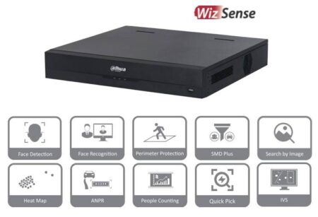 Dahua Dhi-Nvr4432-16P-Ei Nvr 8 Mp 4K Wizs 32 Ch IP 16 Ch PoE 4 Bahías Dd Smart H.265+ Smd+ Rendimiento De 256 Mbps -