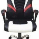SILLA GAMER NACEB NA-0910 WARHAMMER, PIEL SINTETICA, ERGONOMICA, COLOR NEGRO/BLANCO, HASTA 120KG
