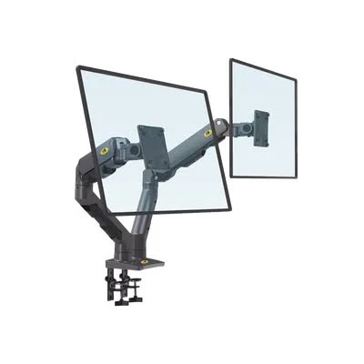 Montaje De Escritorio Articulado Para Dos Monitores De 22″-32″ Epcom G35Nb Max 15Kg C/Brazo/Vesa 75X75/100X100/Acero/Giro 360°