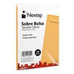 Paquete C/50 Piezas De Sobre Bolsa Nextep Ne-016O Tamaño Oficio/Con Solapa Engomada