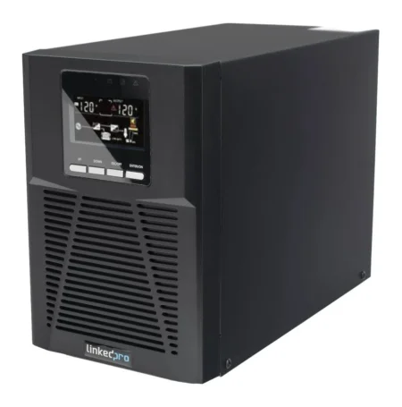 No Break Linkedpro Lp1Kolt 1000Va/900W/Online Doble Conversion/Pantalla LCD/3 Tomas 5-15R/Proteccion RJ45