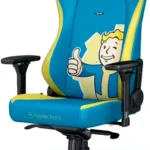 Silla Gamer Noblechairs Fallout Vault Tec Edition/Color Azul-Amarillo/150Kg/Cuero Sintetico/4251442503758