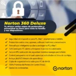 Antivirus Norton 360 Deluxe Total Security, 3 Dispositivos, 1 Año, Caja, 21414731