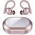 AUDIFONOS INALAMBRICOS C/MICROFONO ORZ YYK6351/BLUETOOTH/PANTALLA LED/CANCELACION DE RUIDO/IMPERMEABLE/COLOR ROSA