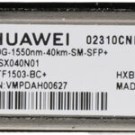 Transceptor Optico Sfp+ Minigibic Huawei Osx040N01/10Gbps De Velocidad/Monomodo/1550Nm/40Km De Distancia/Conector Lc