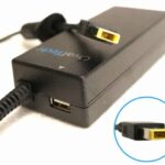 Adaptador Otac-E77 Para Computadora Portátil 20V/4.5Ah Cuadrada + USB Marca Ovaltech