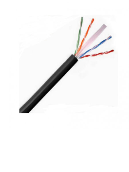 Saxxon Outp6Cop305Ne – Bobina De Cable Utp Cat6 100% Cobre, 305 Metros, Exterior, Con Cubierta Ldpe, 4 Pares, Cumple Con Iso/Iec 11801 Ed2, Eia/Tia568