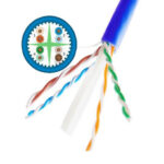 Bobina De Cable Utp Cat6A 100% Cobre Saxxon Outpcat6Aazo Para Uso Interior/De 4 Pares/Soporta Estandares: Yd/T1019-2001/Iso/Iec 11801/Ansi/Tia/Eia-568/Ideal Para Cableado De Redes/305M/Azul