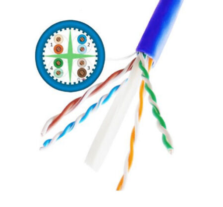 Bobina De Cable Utp Cat6A 100% Cobre Saxxon Outpcat6Aazo Para Uso Interior/De 4 Pares/Soporta Estandares: Yd/T1019-2001/Iso/Iec 11801/Ansi/Tia/Eia-568/Ideal Para Cableado De Redes/305M/Azul