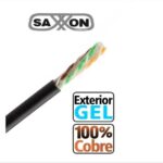 Bobina Saxxon Outpcat6Gcopext - 305 M, Negro, Exterior, Cat6, 100 Cobre