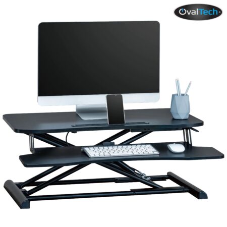 Estación De Trabajo De Pie Y Sentado Ovdesk-800Mm Ovaltech De Dimensiones 800X400Mm –