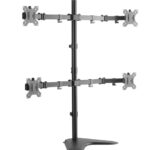 Soporte De Escritorio Ovaltech Ovme-Q1332 Para 4 Monitores LCD De 13 Pulgadas A 32 Pulgadas (Resistencia 8Kgs)