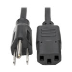 CABLE ALIMENTACION COMPUTADORA PC 10A 18AWG NEMA 5-15P/C13 1.8M