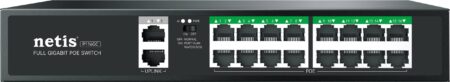 Netis Switch PoE P116Gc, 16 Puertos PoE Y 2 Puertos Uplink, 240W, 1000 Mbps, Watch Dog, Plug &Amp;Amp;Amp;Amp;Amp;Amp;Amp;Amp;Amp;Amp;Amp;Amp;Amp;Amp;Amp;Amp;Amp;Amp;Amp;Amp;Amp; Play, 250 Mts De Alcance, No Administrable