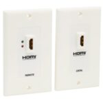 Juego De Placa Tripp Lite De Pared Extensora HDMI Sobre Cat5 / Cat6 Doble Con Transmisor Y Receptor -
