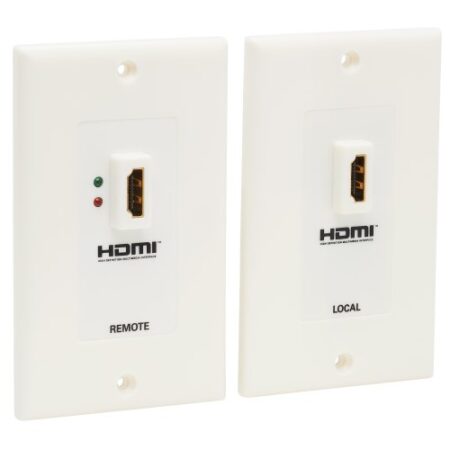 Juego De Placa Tripp Lite De Pared Extensora HDMI Sobre Cat5 / Cat6 Doble Con Transmisor Y Receptor –