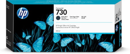 HP 730 Negro Matte 300Ml Tinta Amplio Formato P2V71A